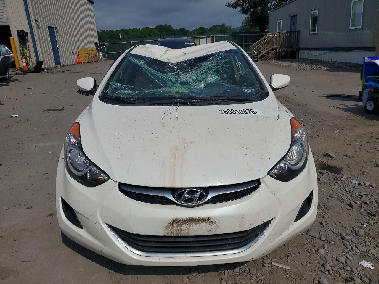 2012 Hyundai Elantra Gls White vin: 5NPDH4AE3CH068893