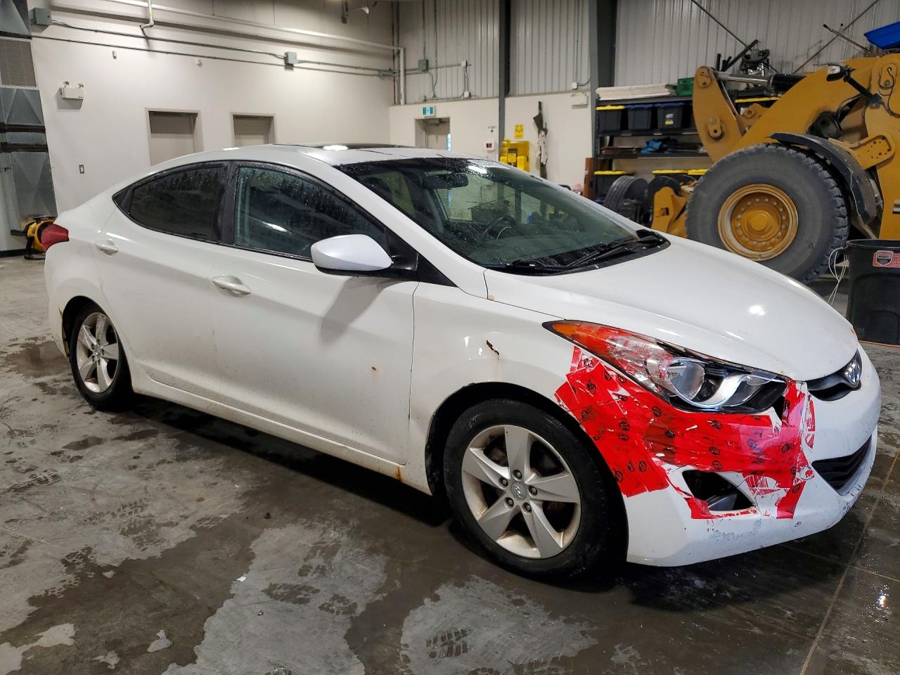 2012 Hyundai Elantra Gls White vin: 5NPDH4AE3CH088917