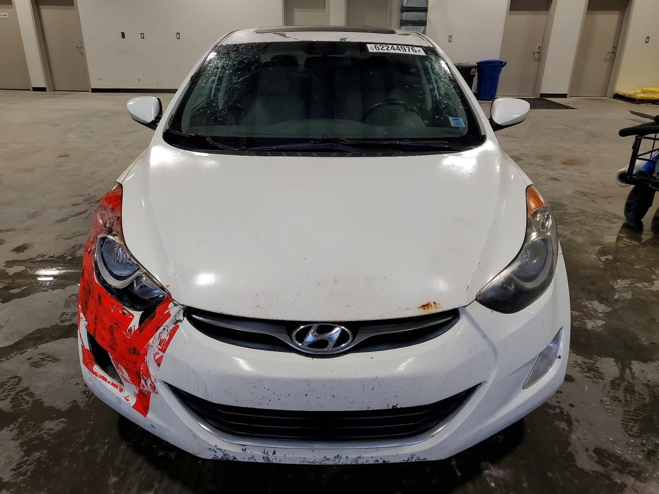 2012 Hyundai Elantra Gls White vin: 5NPDH4AE3CH088917
