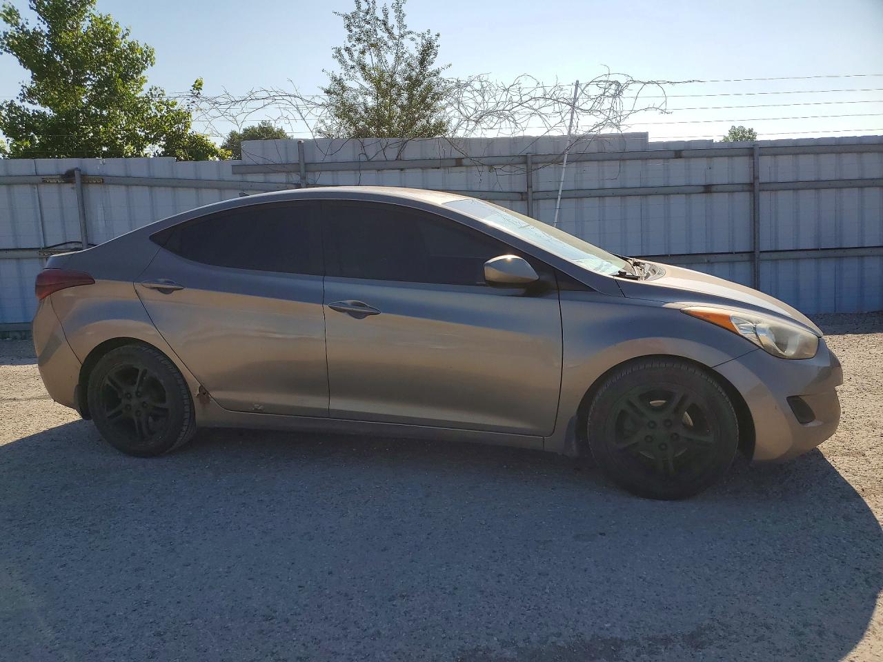 2012 Hyundai Elantra Gls Gray vin: 5NPDH4AE3CH097410