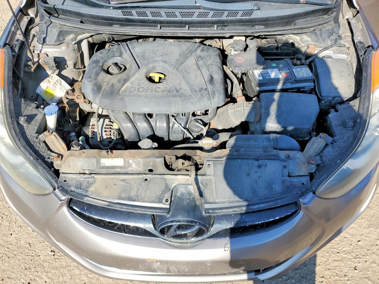 2012 Hyundai Elantra Gls Gray vin: 5NPDH4AE3CH097410