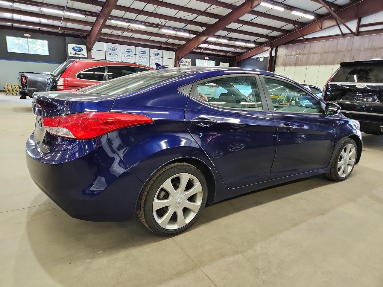 2012 Hyundai Elantra Limited Blue vin: 5NPDH4AE3CH097584