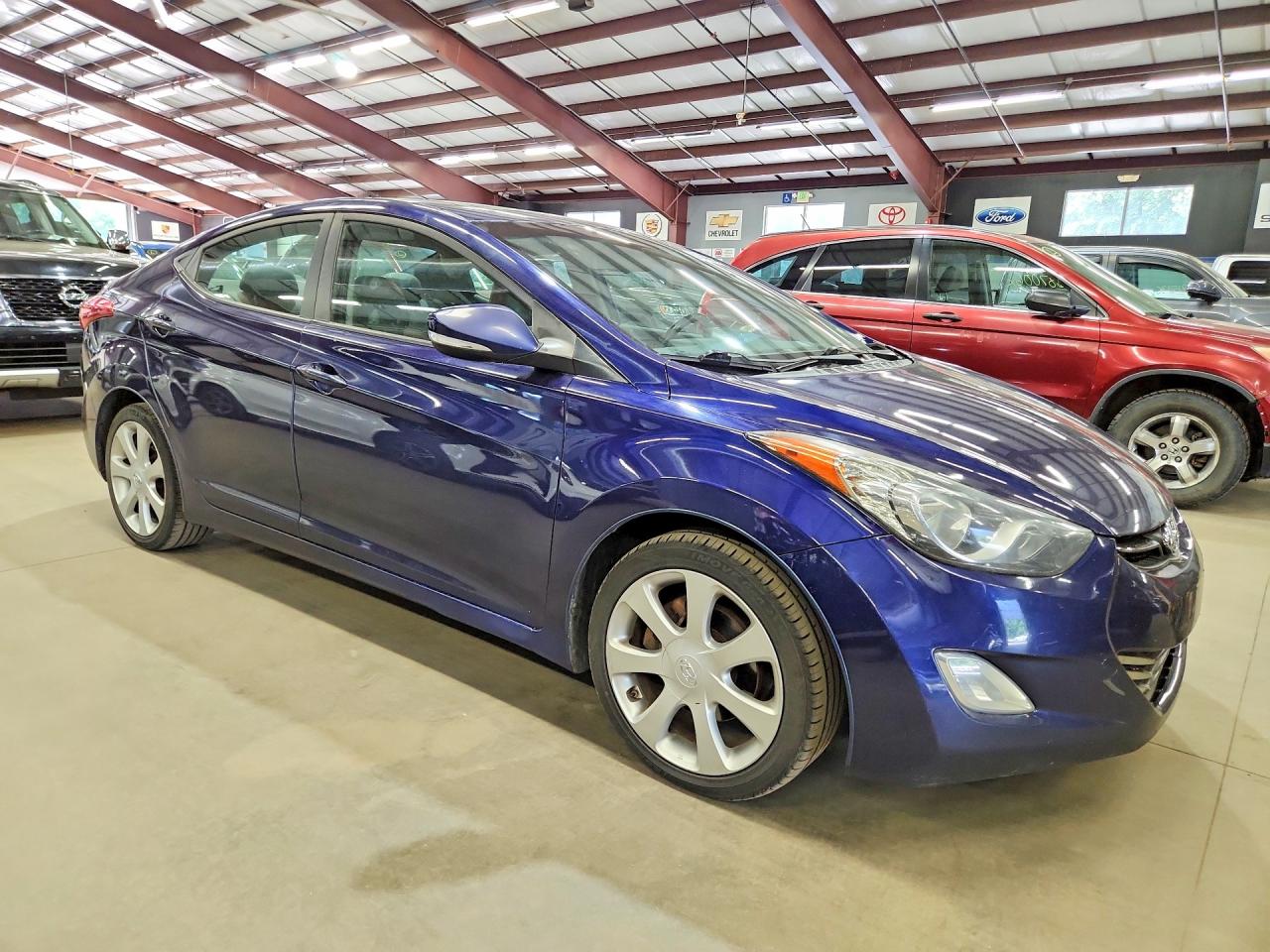 2012 Hyundai Elantra Limited Blue vin: 5NPDH4AE3CH097584