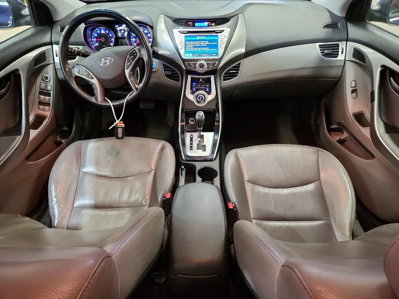 2012 Hyundai Elantra Limited Blue vin: 5NPDH4AE3CH097584