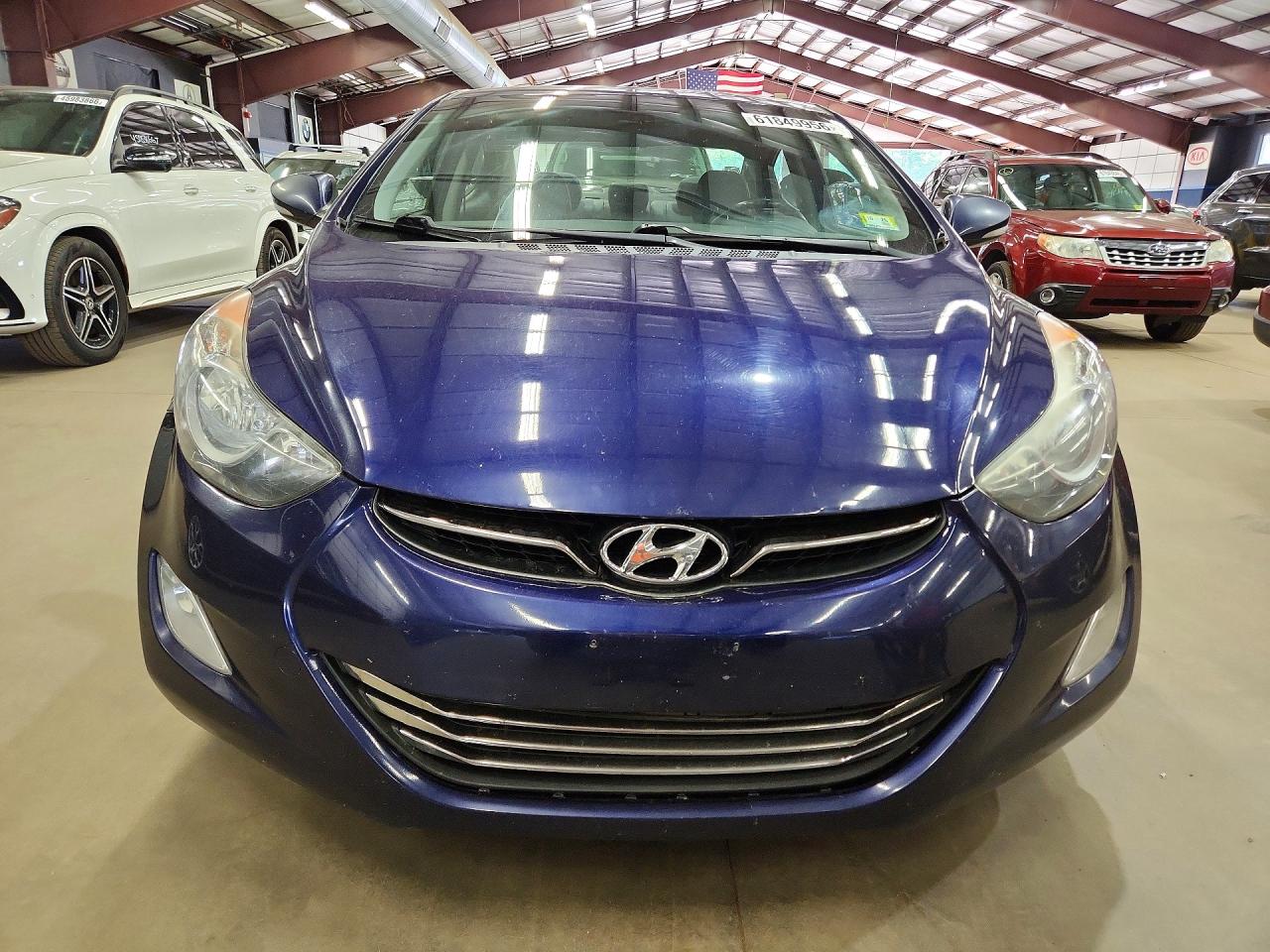 2012 Hyundai Elantra Limited Blue vin: 5NPDH4AE3CH097584