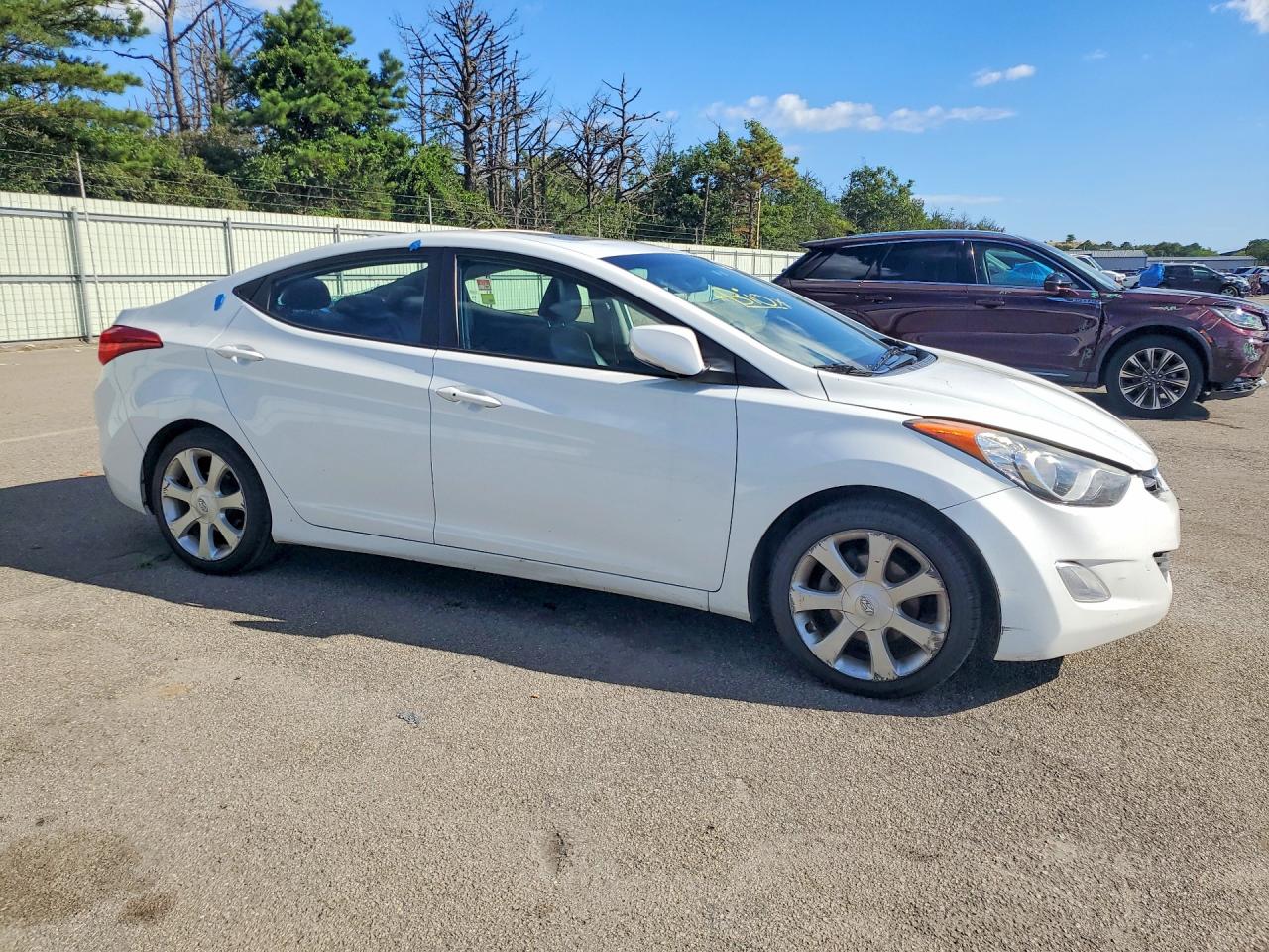 2012 Hyundai Elantra Limited White vin: 5NPDH4AE3CH100242