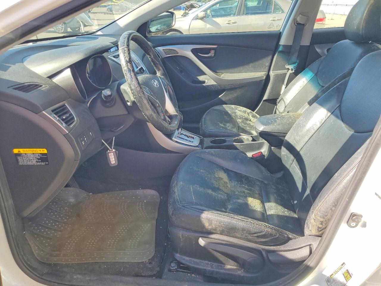2012 Hyundai Elantra Limited White vin: 5NPDH4AE3CH100242