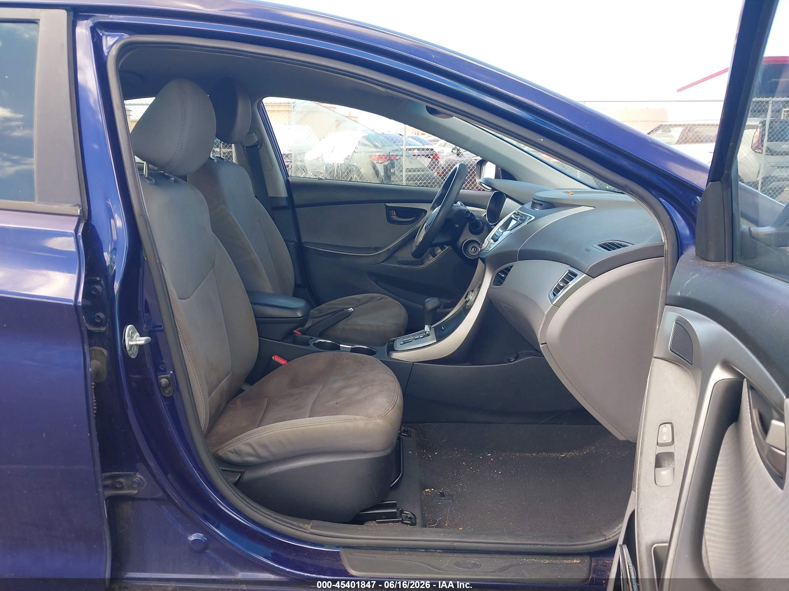 2012 Hyundai Elantra Gls Синий vin: 5NPDH4AE3CH103304