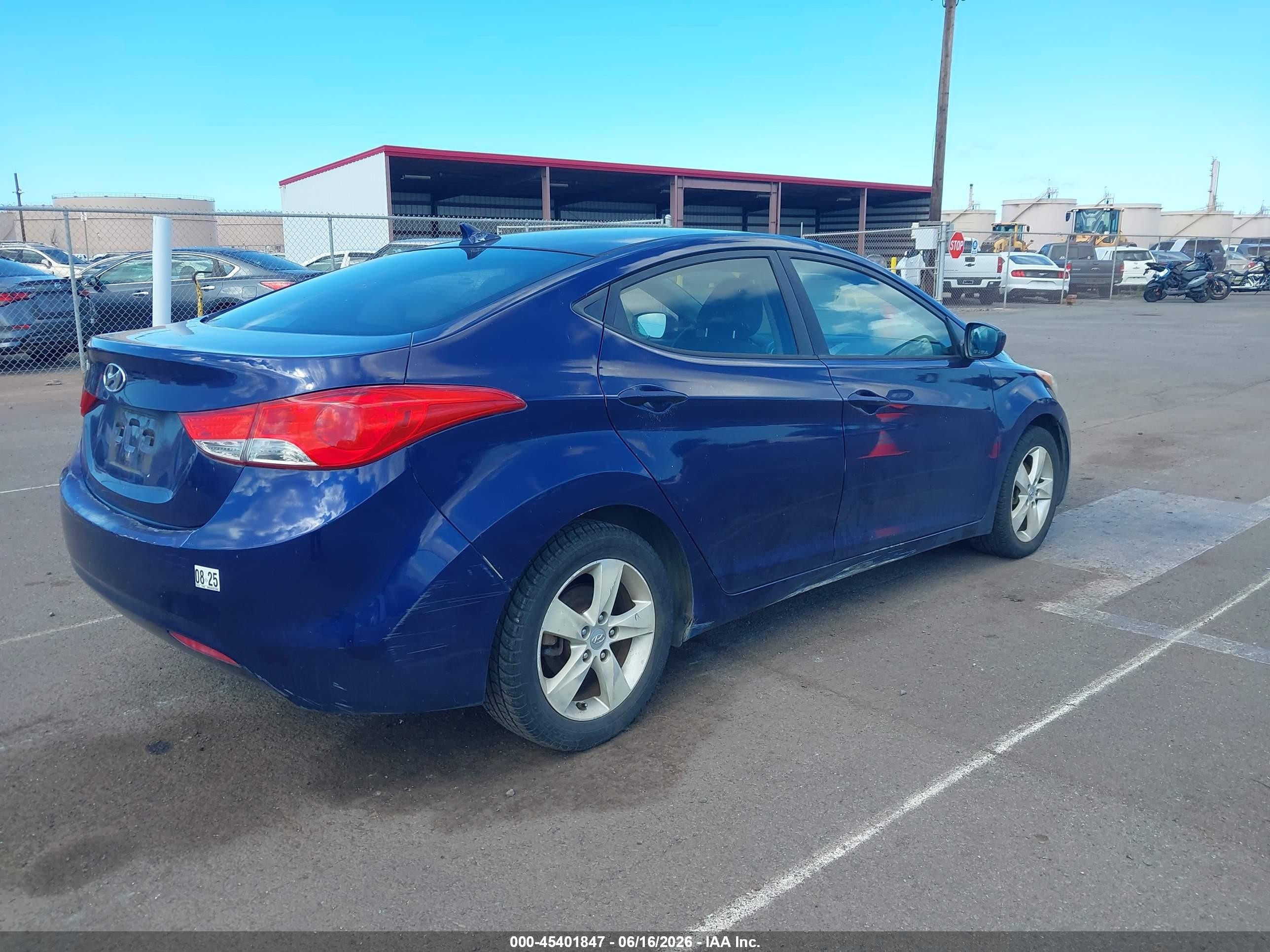 2012 Hyundai Elantra Gls Синий vin: 5NPDH4AE3CH103304