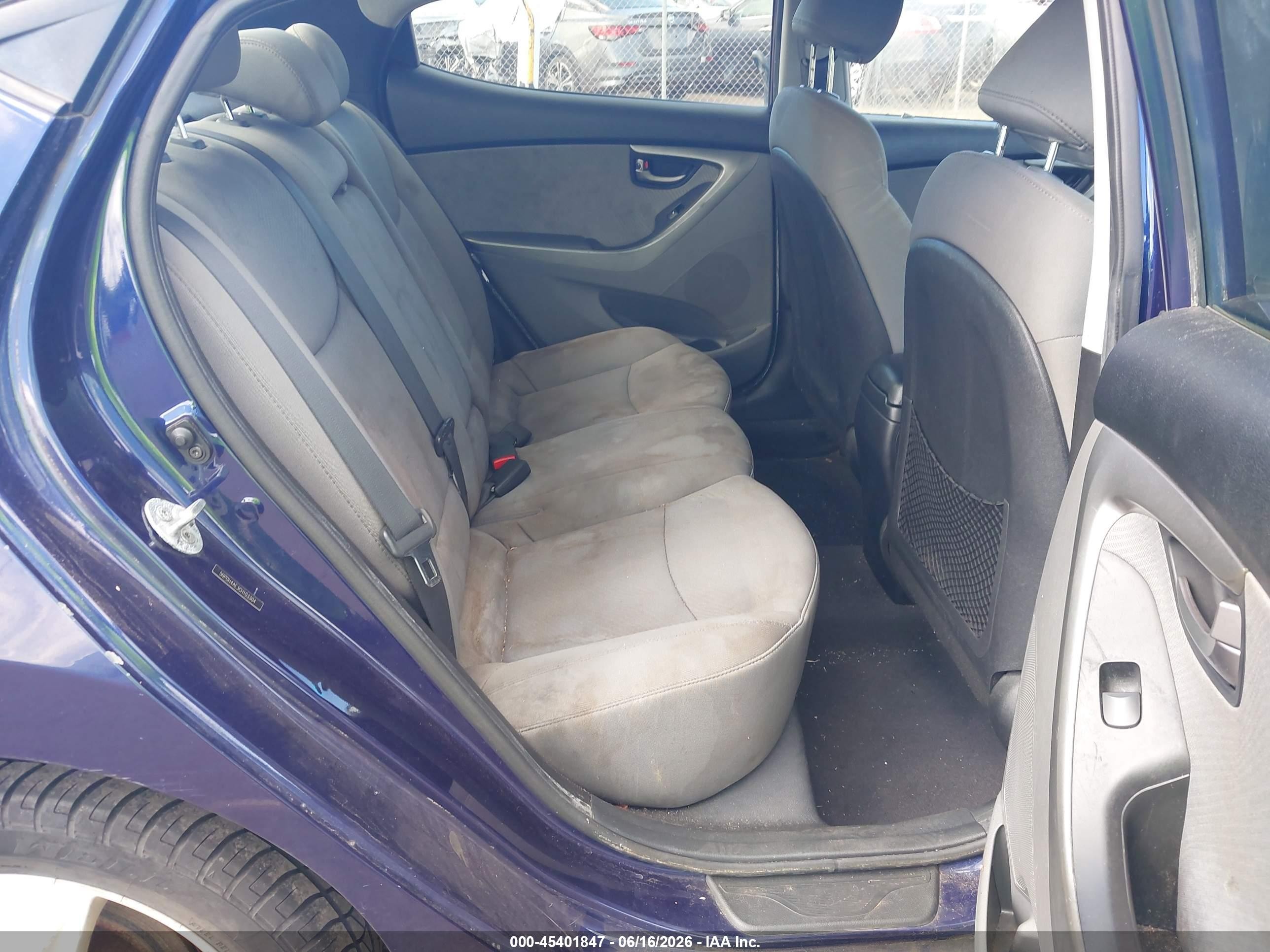 2012 Hyundai Elantra Gls Синий vin: 5NPDH4AE3CH103304