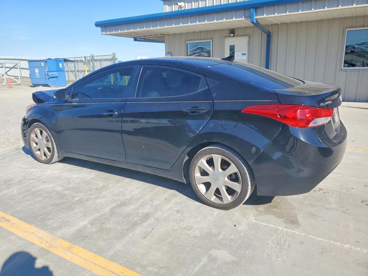 2012 Hyundai Elantra Limited Black vin: 5NPDH4AE3CH105411