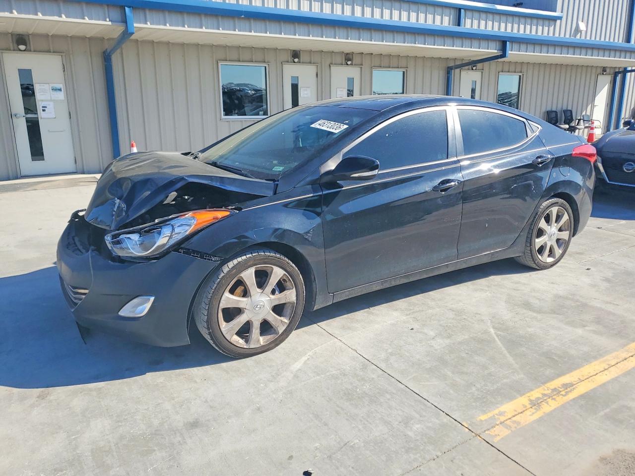 2012 Hyundai Elantra Limited Black vin: 5NPDH4AE3CH105411