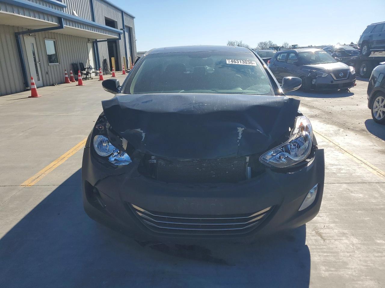 2012 Hyundai Elantra Limited Black vin: 5NPDH4AE3CH105411