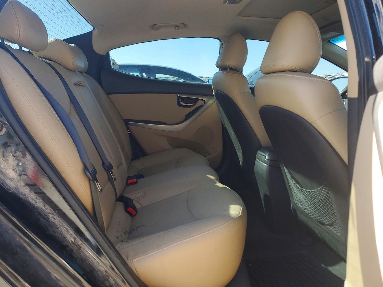 2012 Hyundai Elantra Limited Black vin: 5NPDH4AE3CH105411