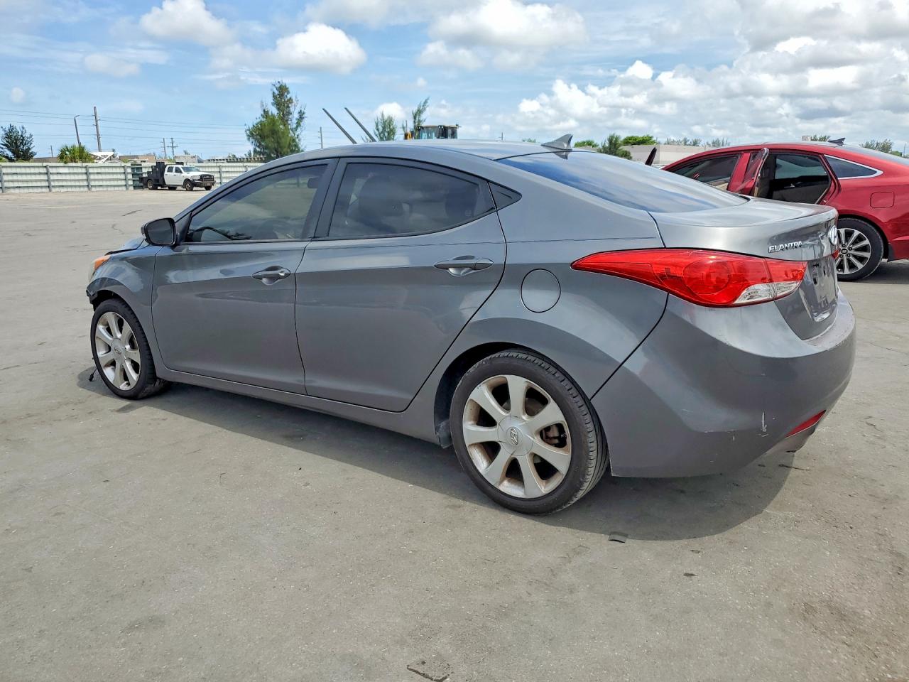 2012 Hyundai Elantra Limited Gray vin: 5NPDH4AE3CH111385