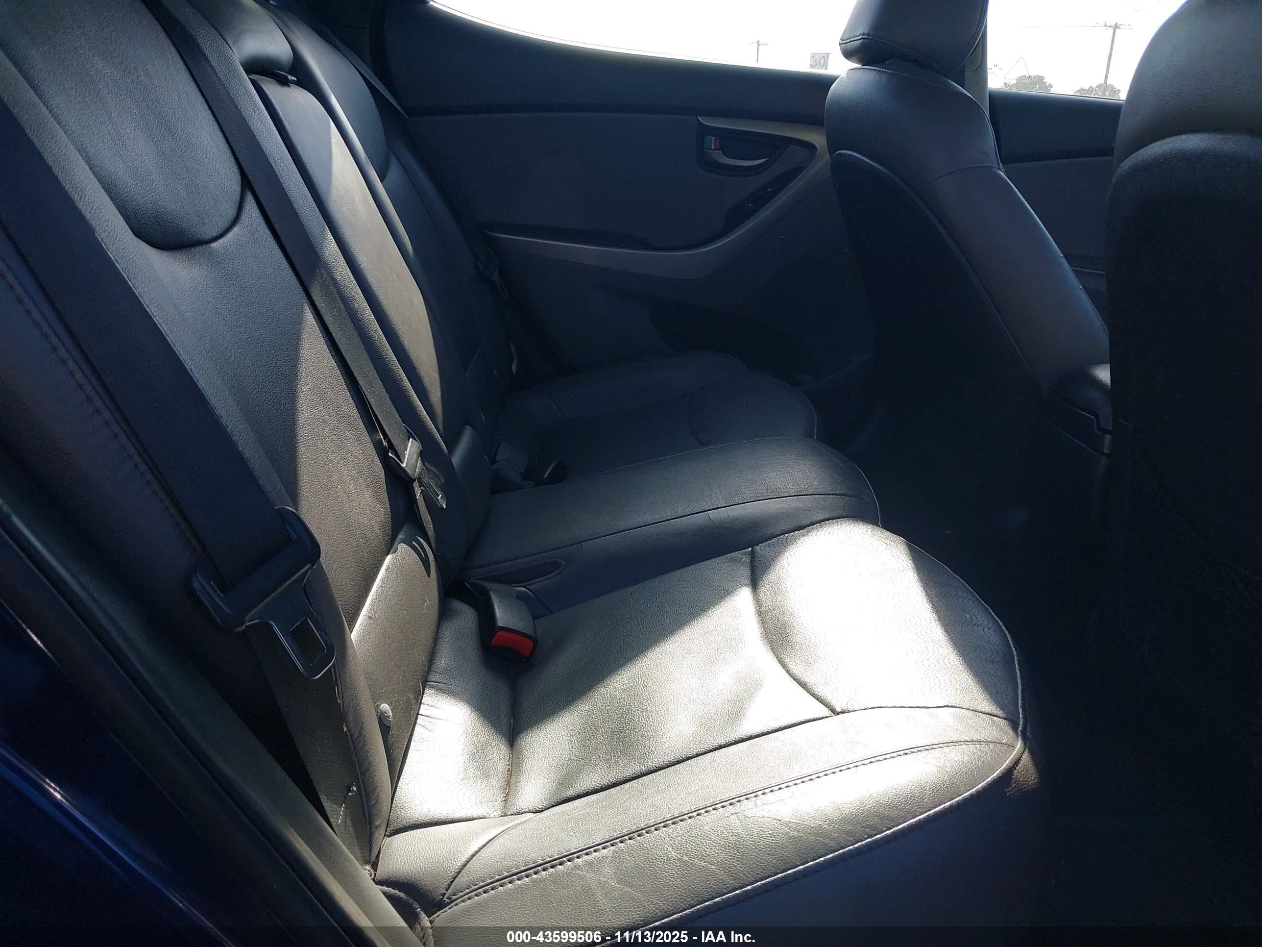 2012 Hyundai Elantra Limited Navy vin: 5NPDH4AE3CH111600