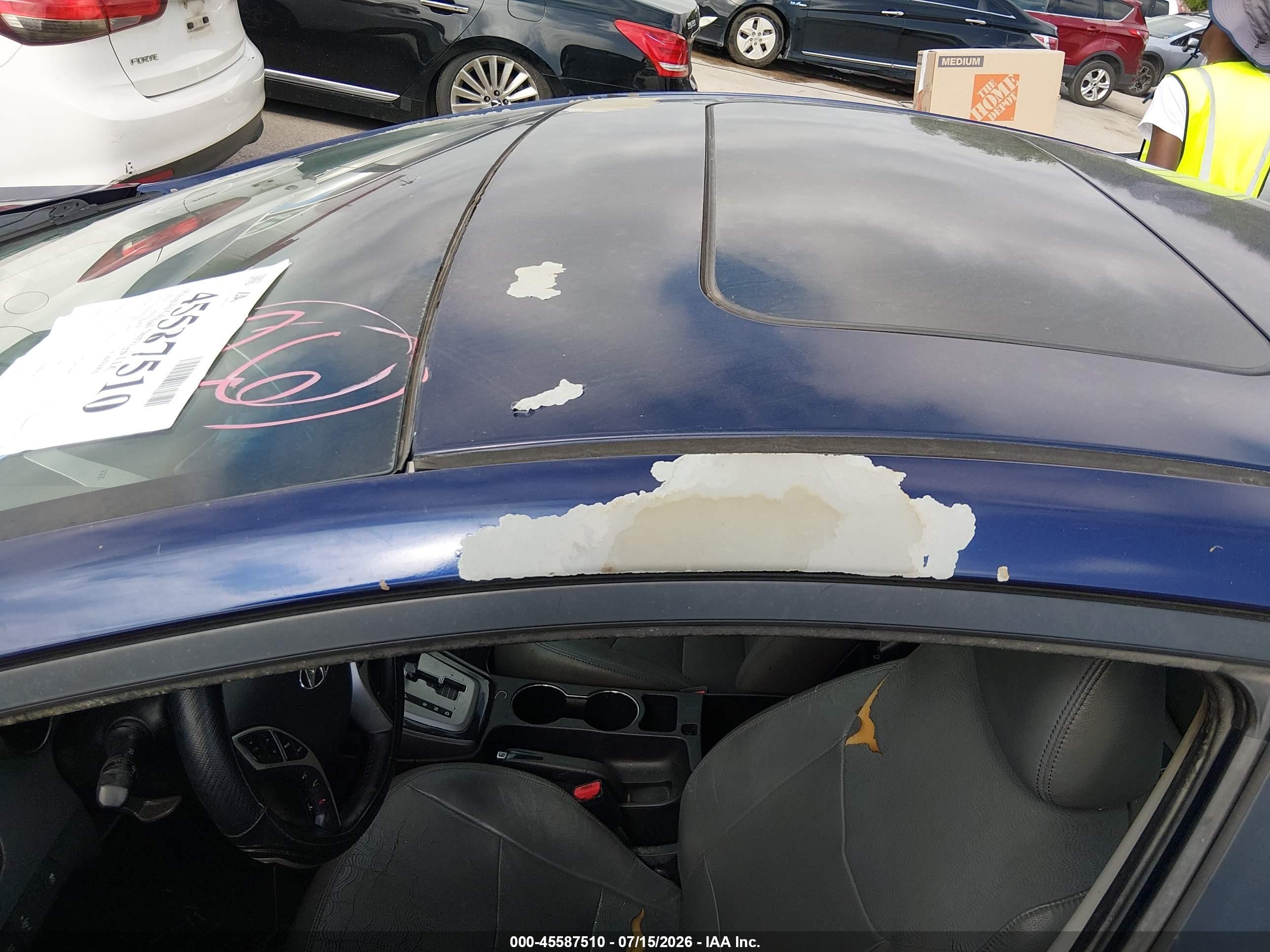 2012 Hyundai Elantra Limited Blue vin: 5NPDH4AE3CH111600