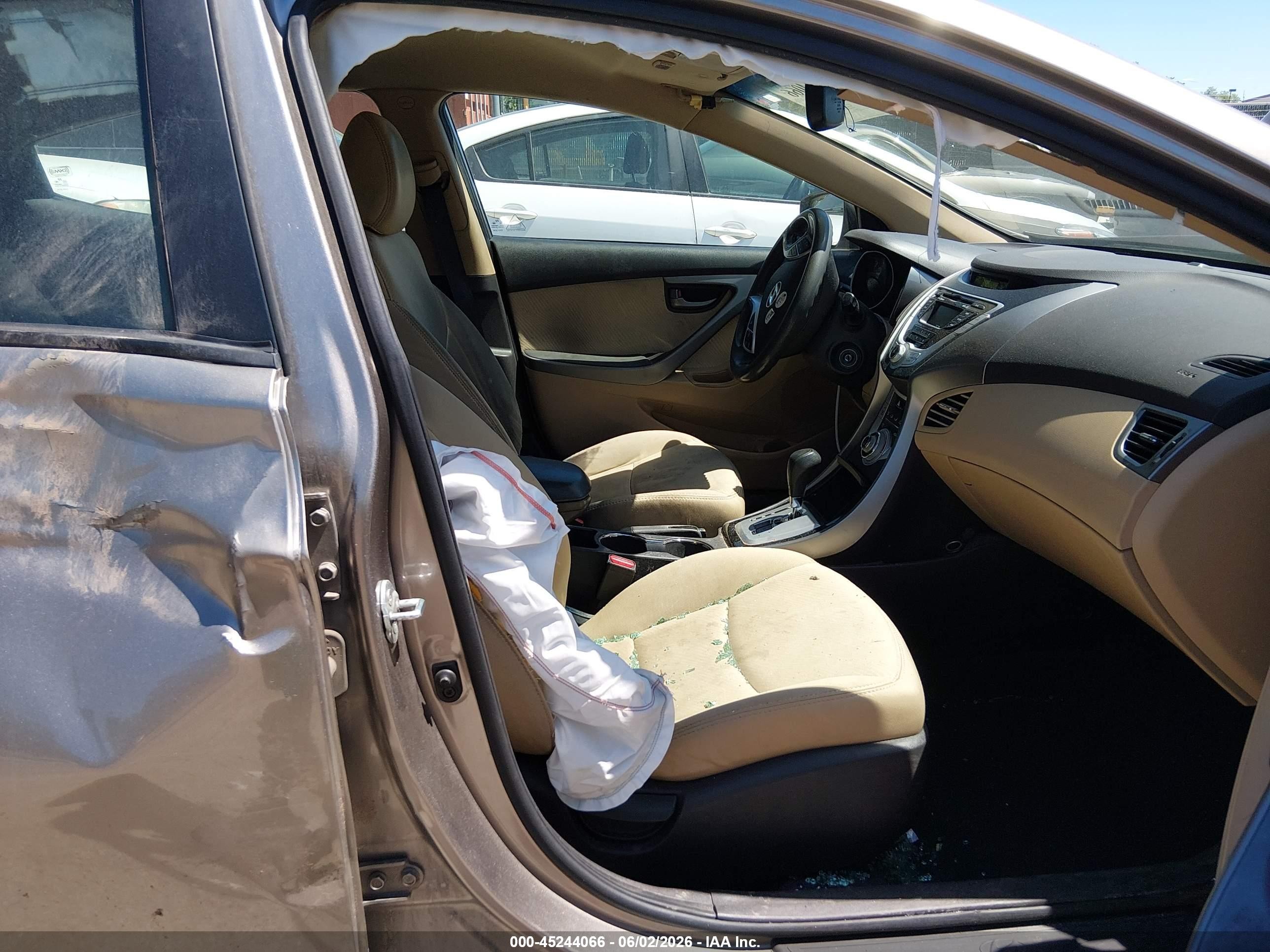 2012 Hyundai Elantra Gls Gray vin: 5NPDH4AE3CH111662