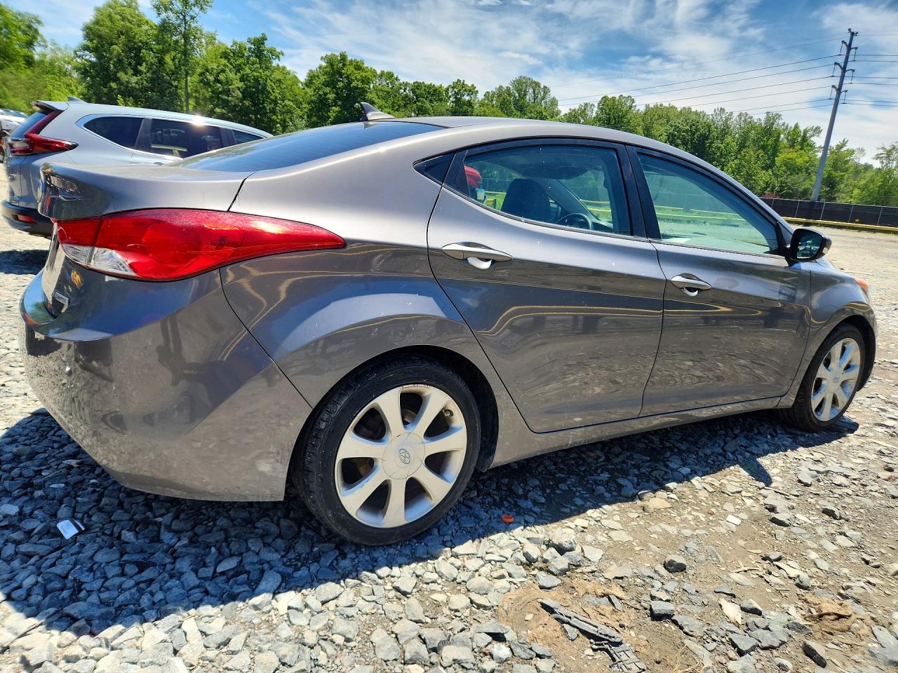 2012 Hyundai Elantra Limited Gray vin: 5NPDH4AE3CH124024