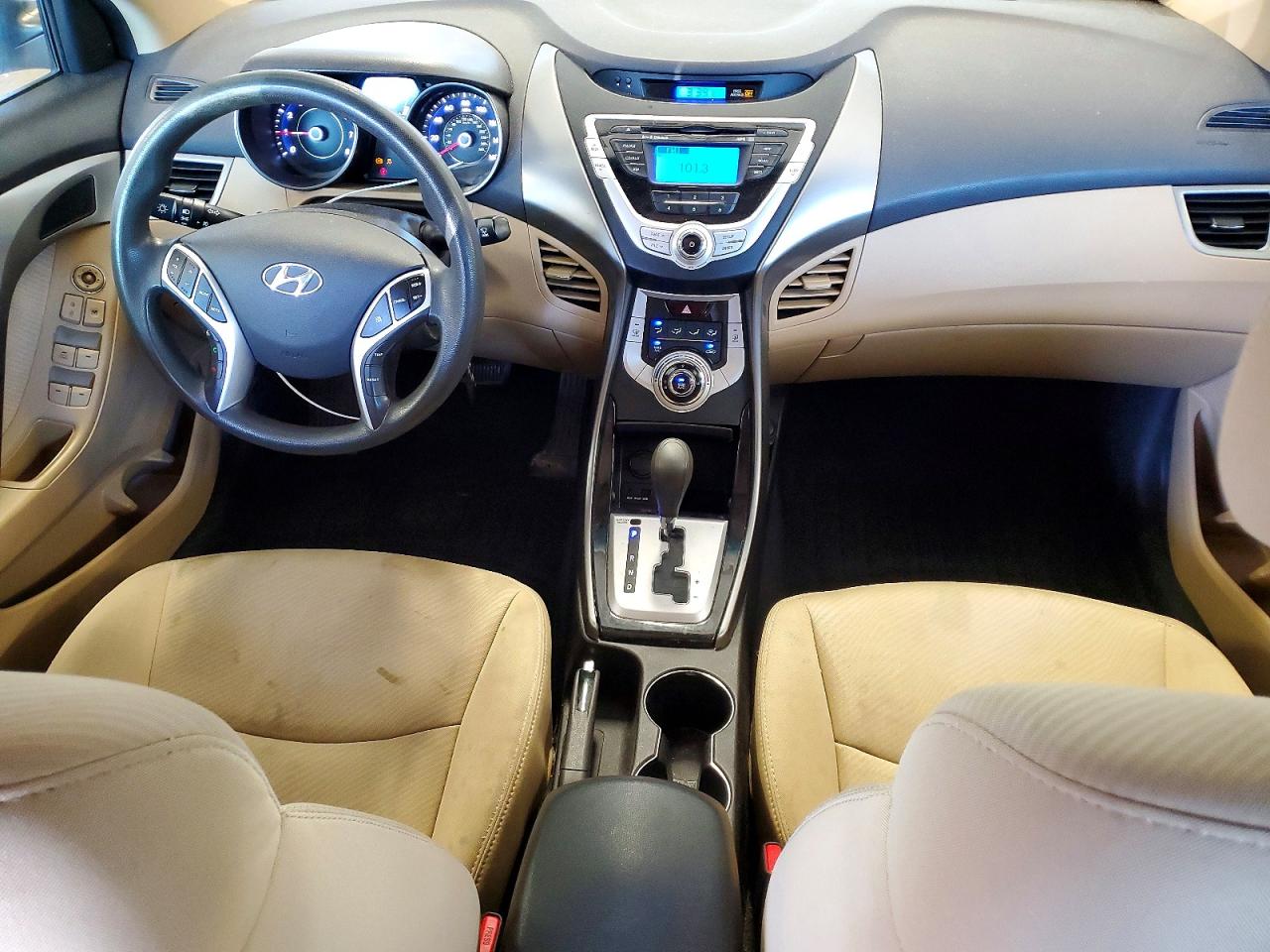 2012 Hyundai Elantra Gls White vin: 5NPDH4AE3CH126307