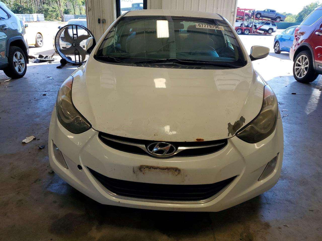 2012 Hyundai Elantra Gls White vin: 5NPDH4AE3CH126307