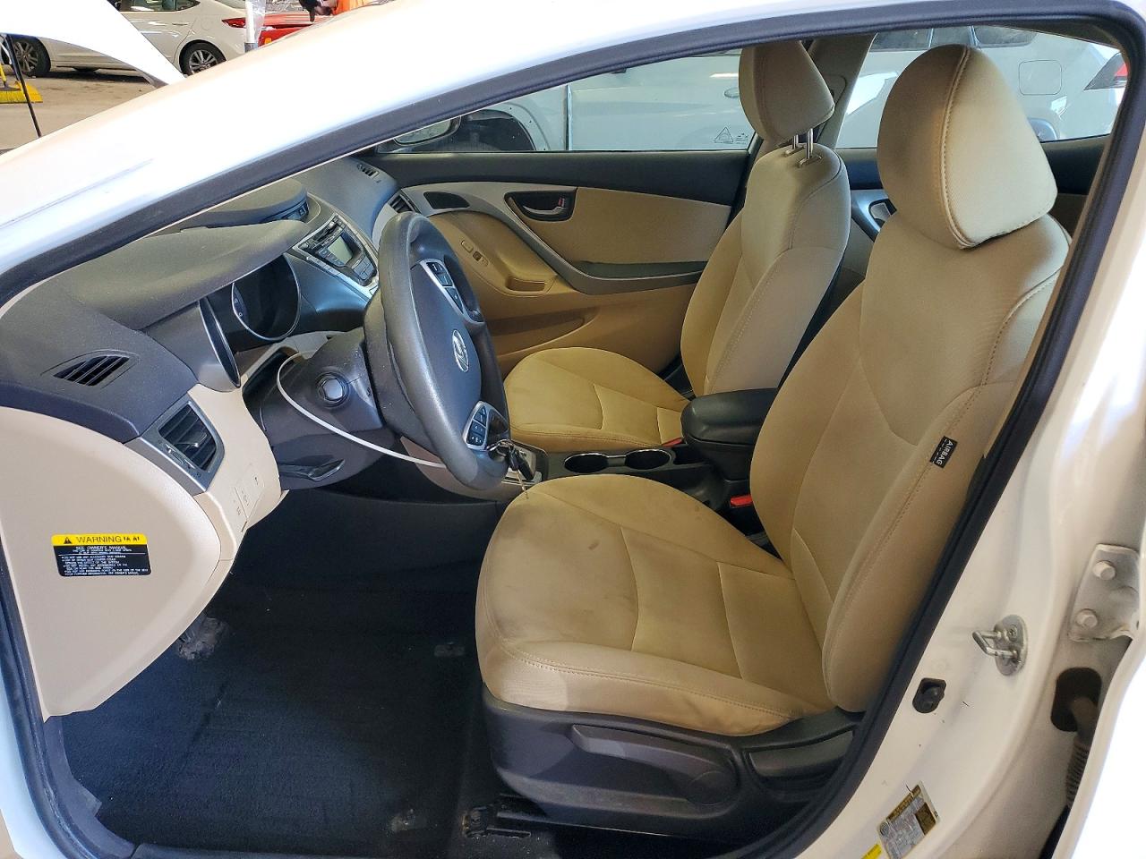 2012 Hyundai Elantra Gls White vin: 5NPDH4AE3CH126307