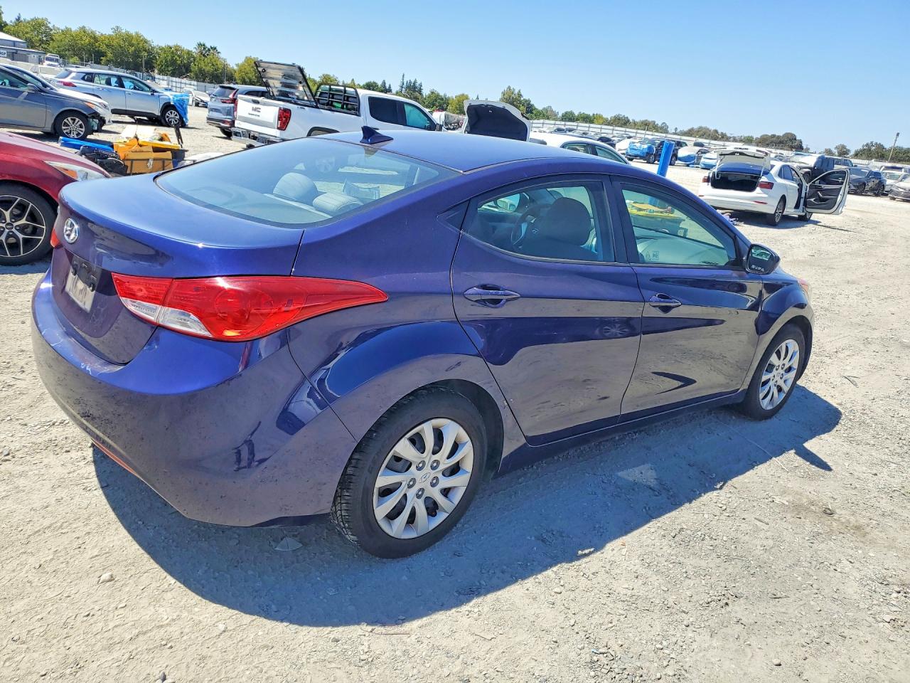 2012 Hyundai Elantra Gls Blue vin: 5NPDH4AE3CH128249