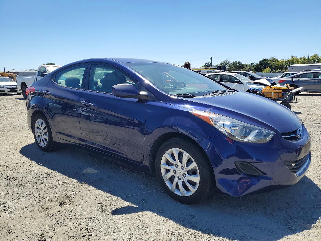2012 Hyundai Elantra Gls Blue vin: 5NPDH4AE3CH128249