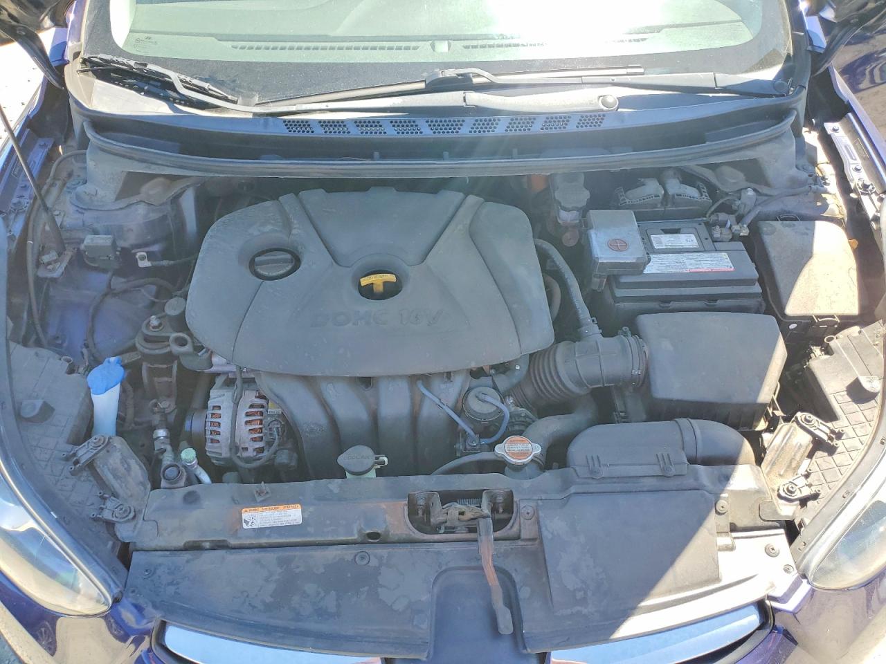 2012 Hyundai Elantra Gls Blue vin: 5NPDH4AE3CH128249