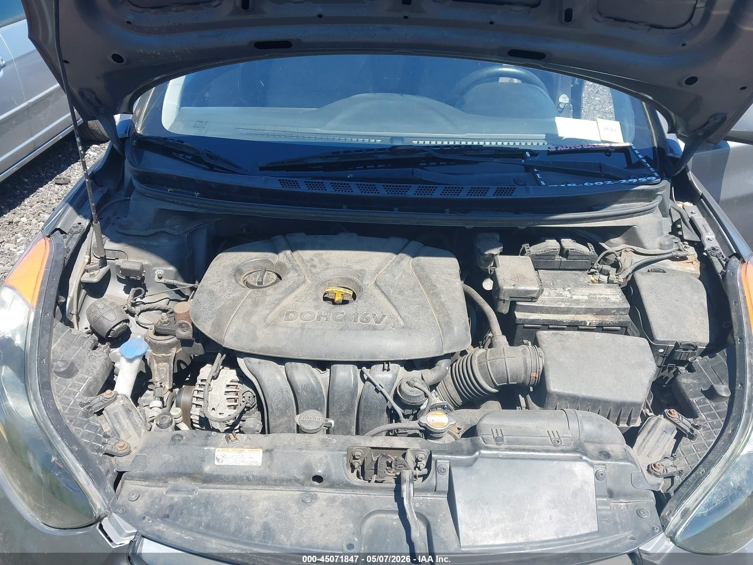 2012 Hyundai Elantra Gls Gray vin: 5NPDH4AE3CH131510