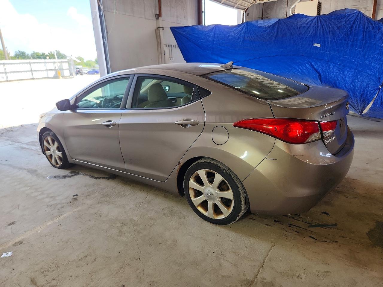 2012 Hyundai Elantra Limited Gray vin: 5NPDH4AE3CH132558
