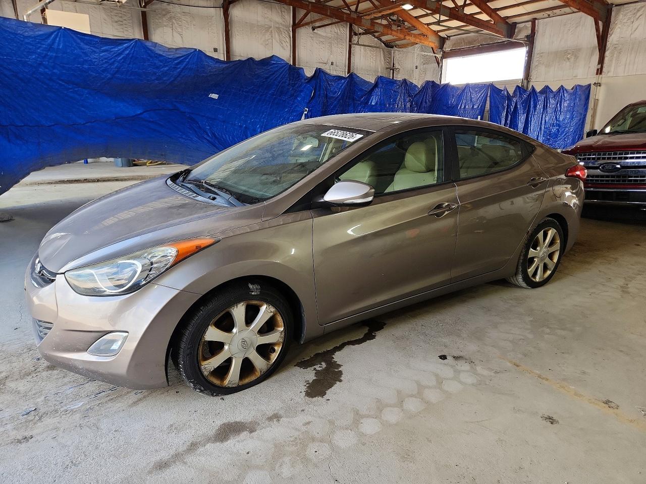 2012 Hyundai Elantra Limited Gray vin: 5NPDH4AE3CH132558