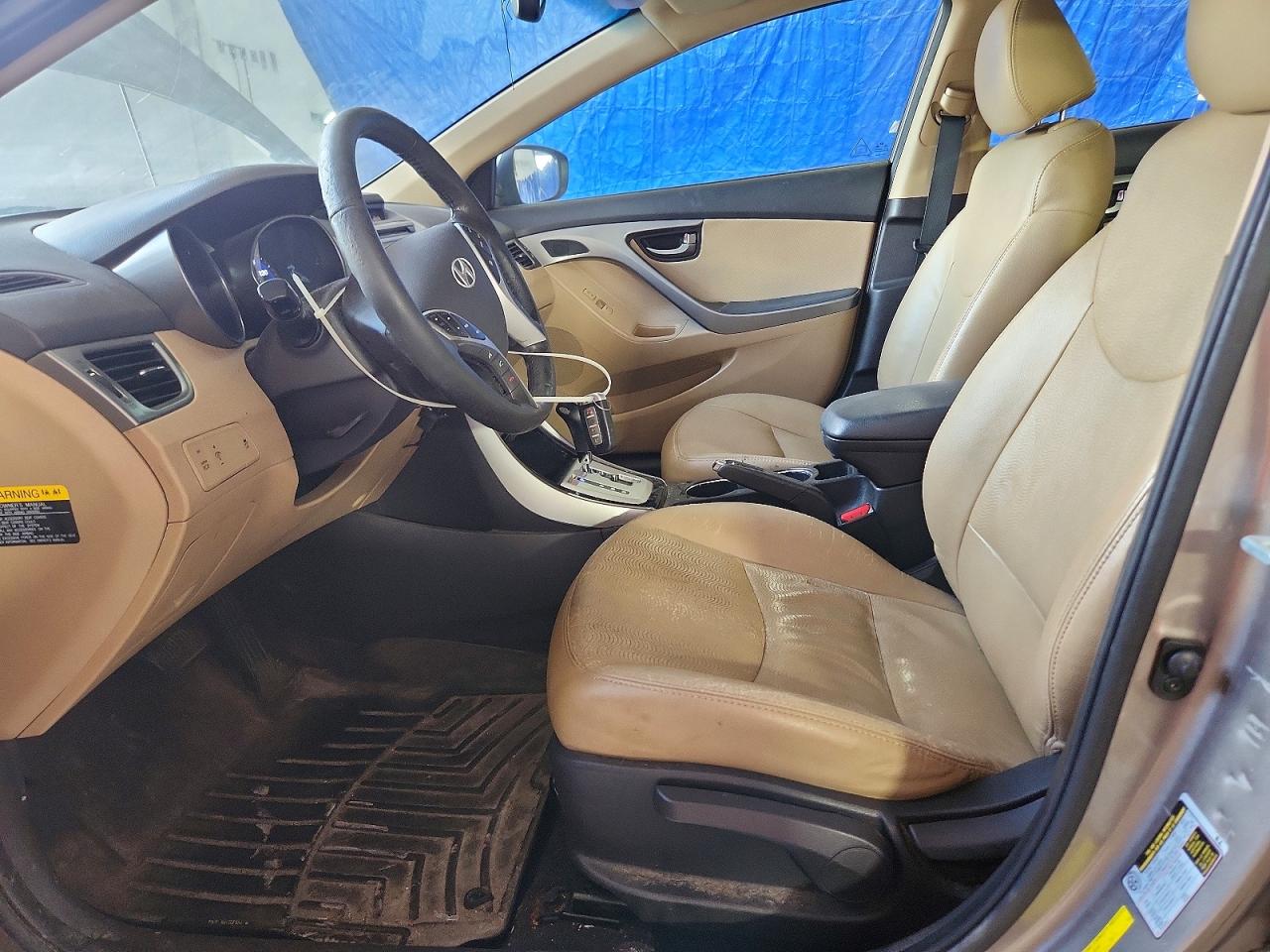 2012 Hyundai Elantra Limited Gray vin: 5NPDH4AE3CH132558