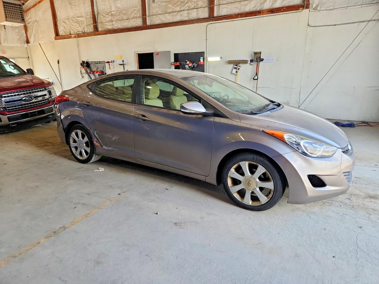 2012 Hyundai Elantra Limited Gray vin: 5NPDH4AE3CH132558
