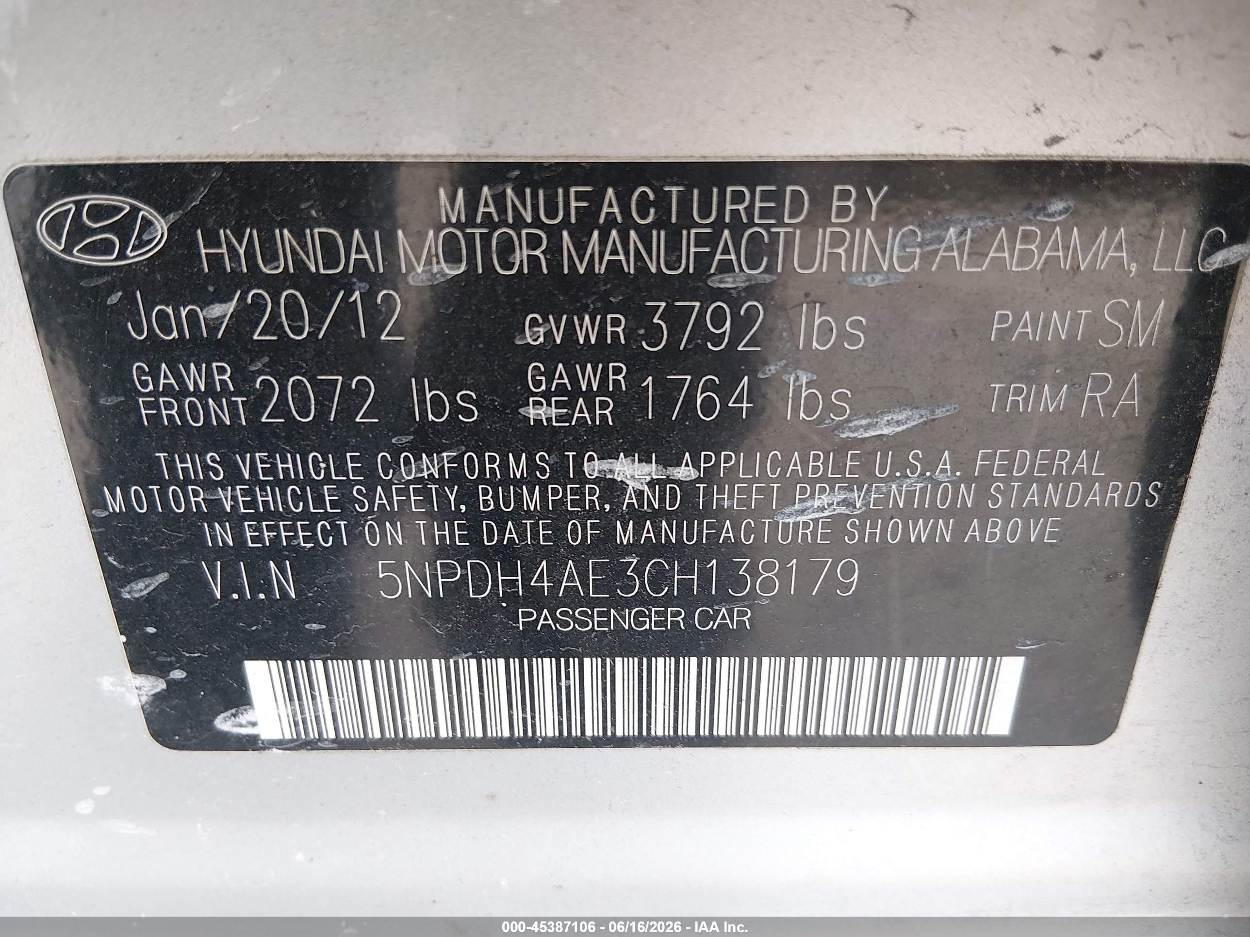 2012 Hyundai Elantra Gls Silver vin: 5NPDH4AE3CH138179