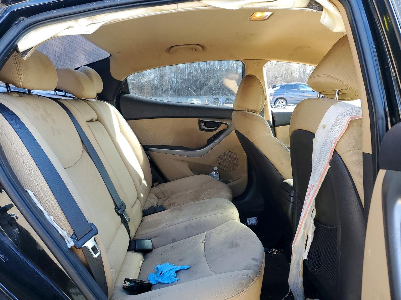 2012 Hyundai Elantra Gls Black vin: 5NPDH4AE3CH138828