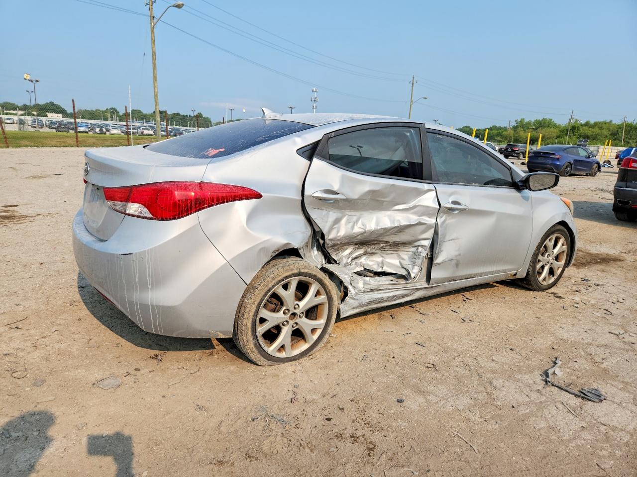 2012 Hyundai Elantra Gls Silver vin: 5NPDH4AE3CH141986