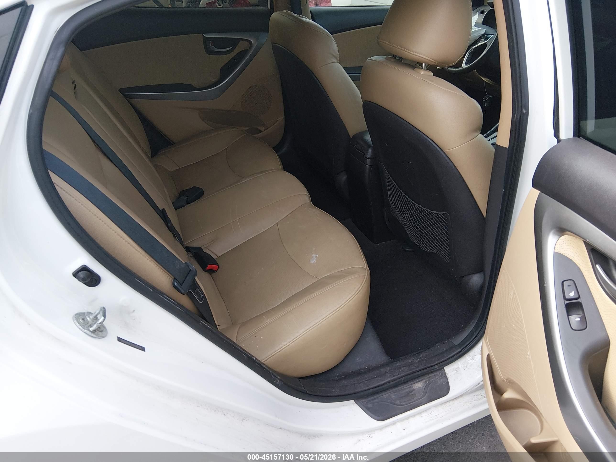 2012 Hyundai Elantra Limited White vin: 5NPDH4AE3CH142314