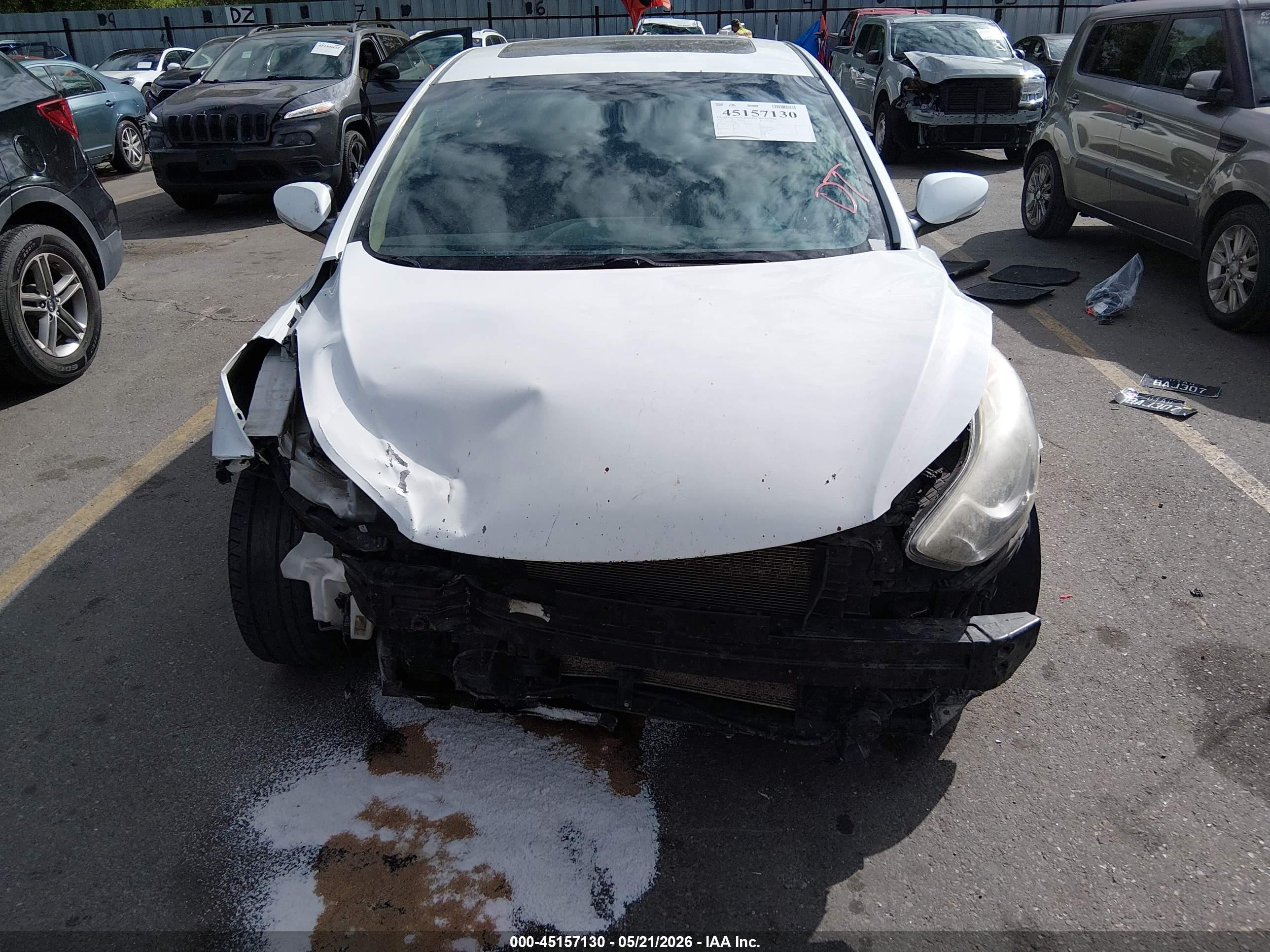 2012 Hyundai Elantra Limited White vin: 5NPDH4AE3CH142314