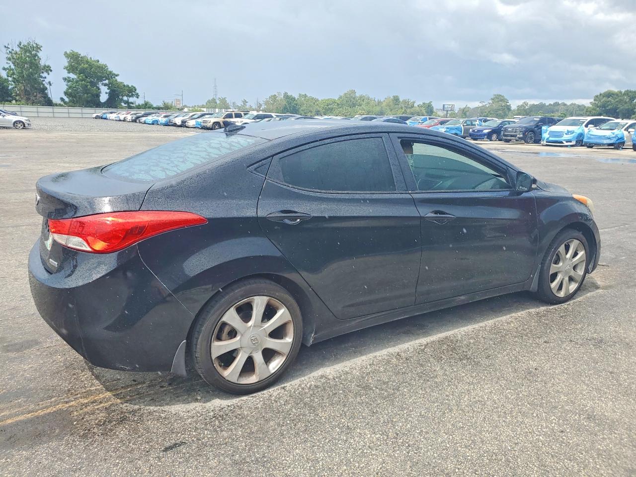 2012 Hyundai Elantra Limited Black vin: 5NPDH4AE3CH148050