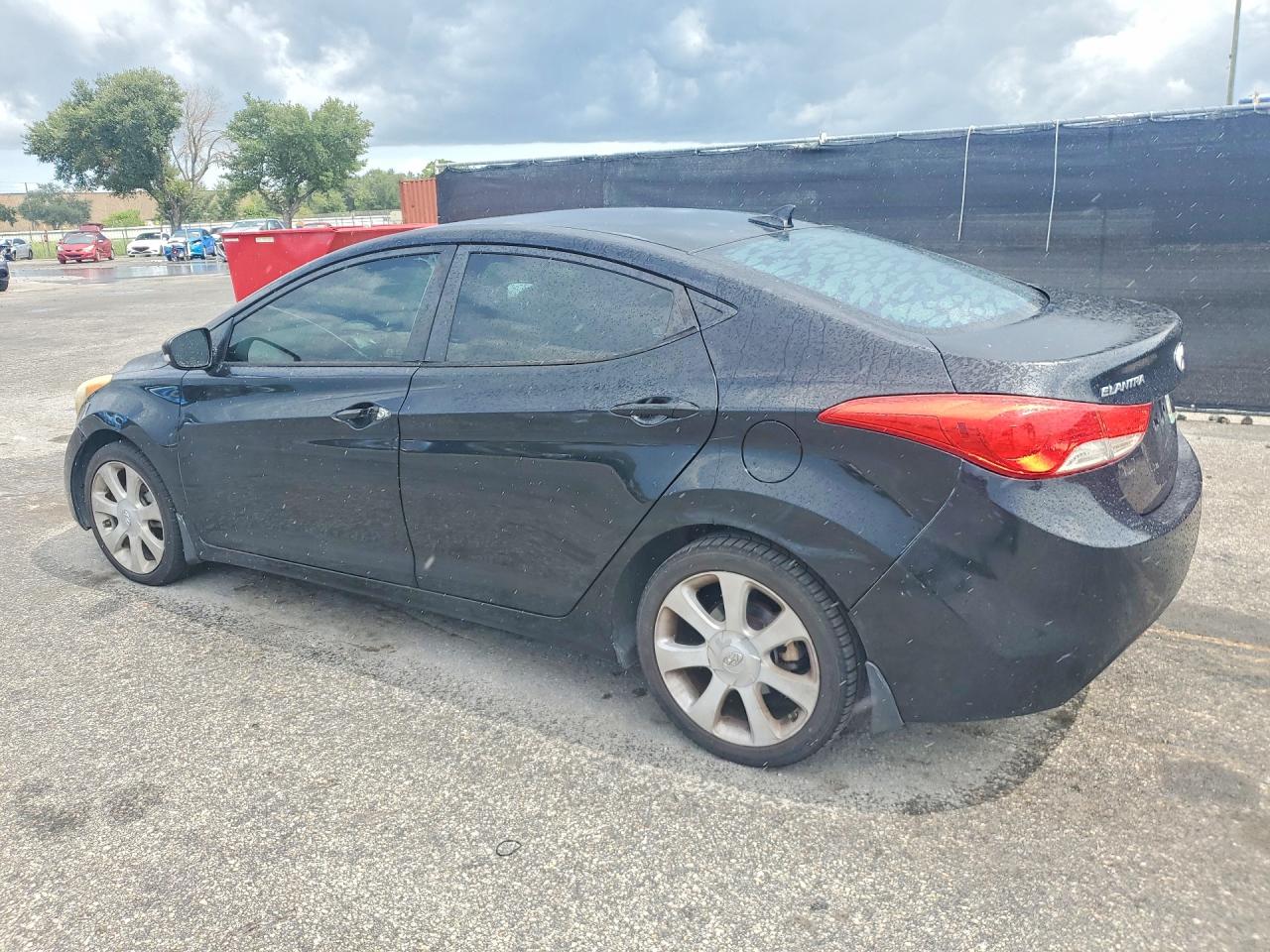 2012 Hyundai Elantra Limited Black vin: 5NPDH4AE3CH148050