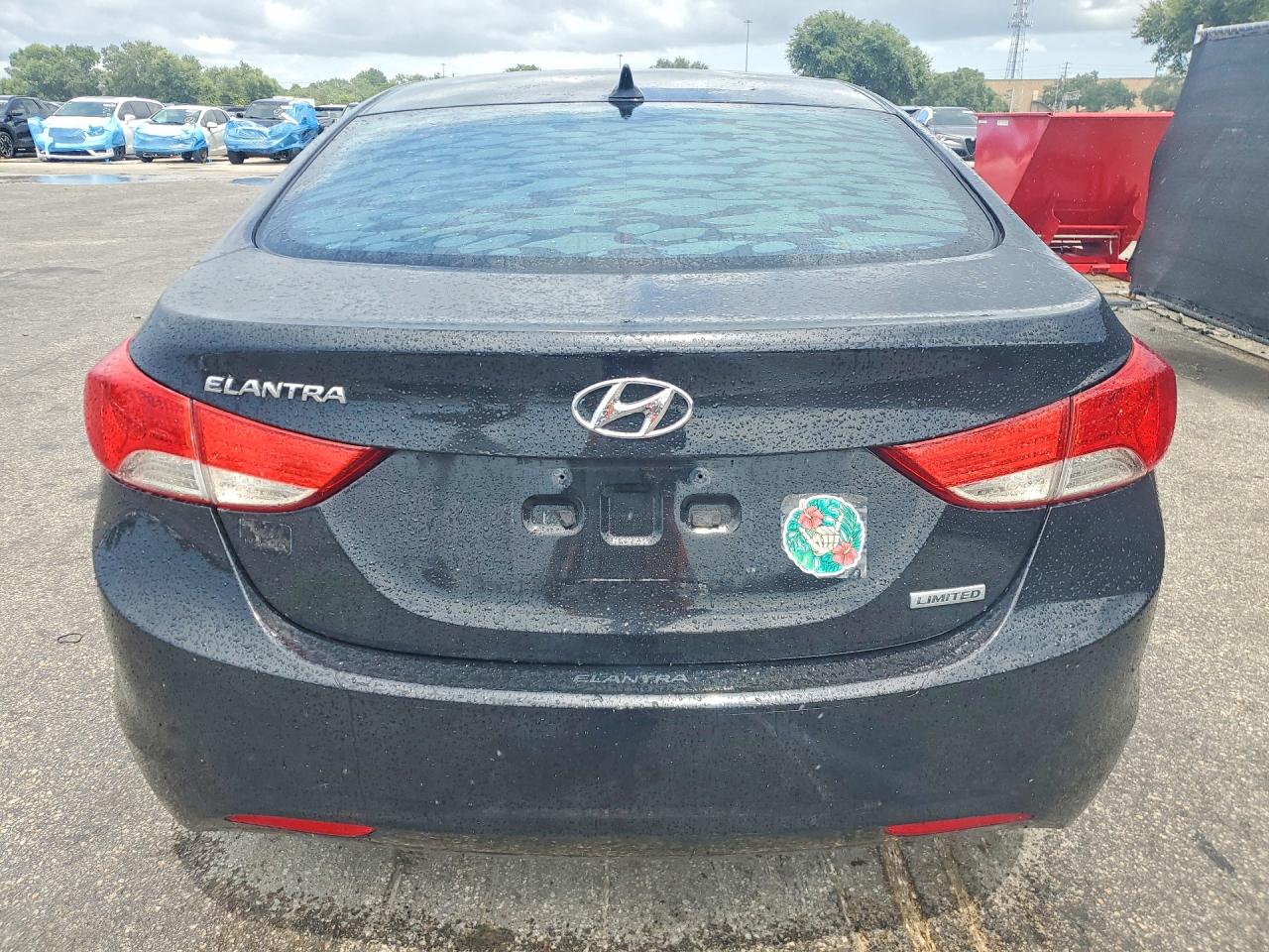 2012 Hyundai Elantra Limited Black vin: 5NPDH4AE3CH148050