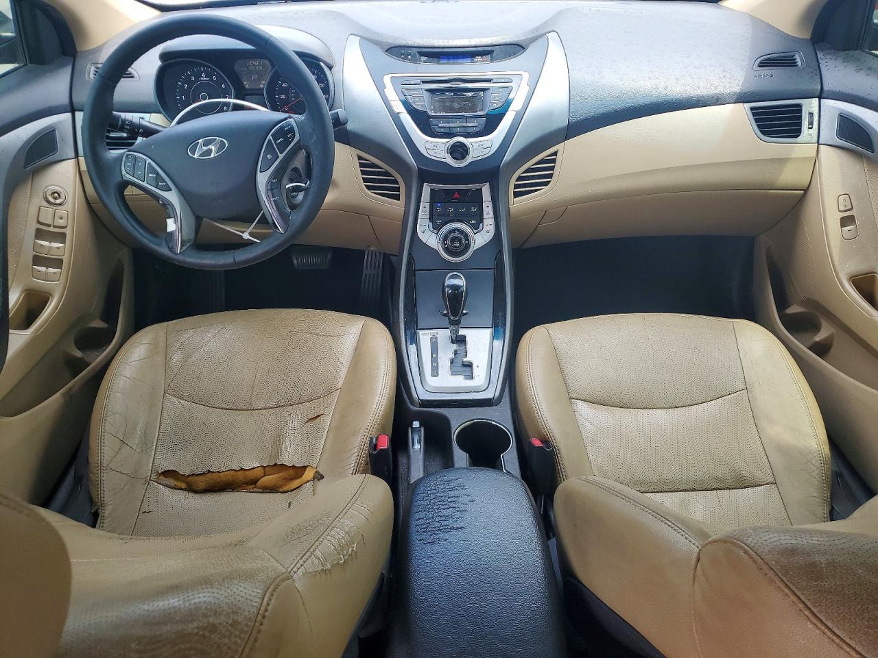 2012 Hyundai Elantra Limited Black vin: 5NPDH4AE3CH148050