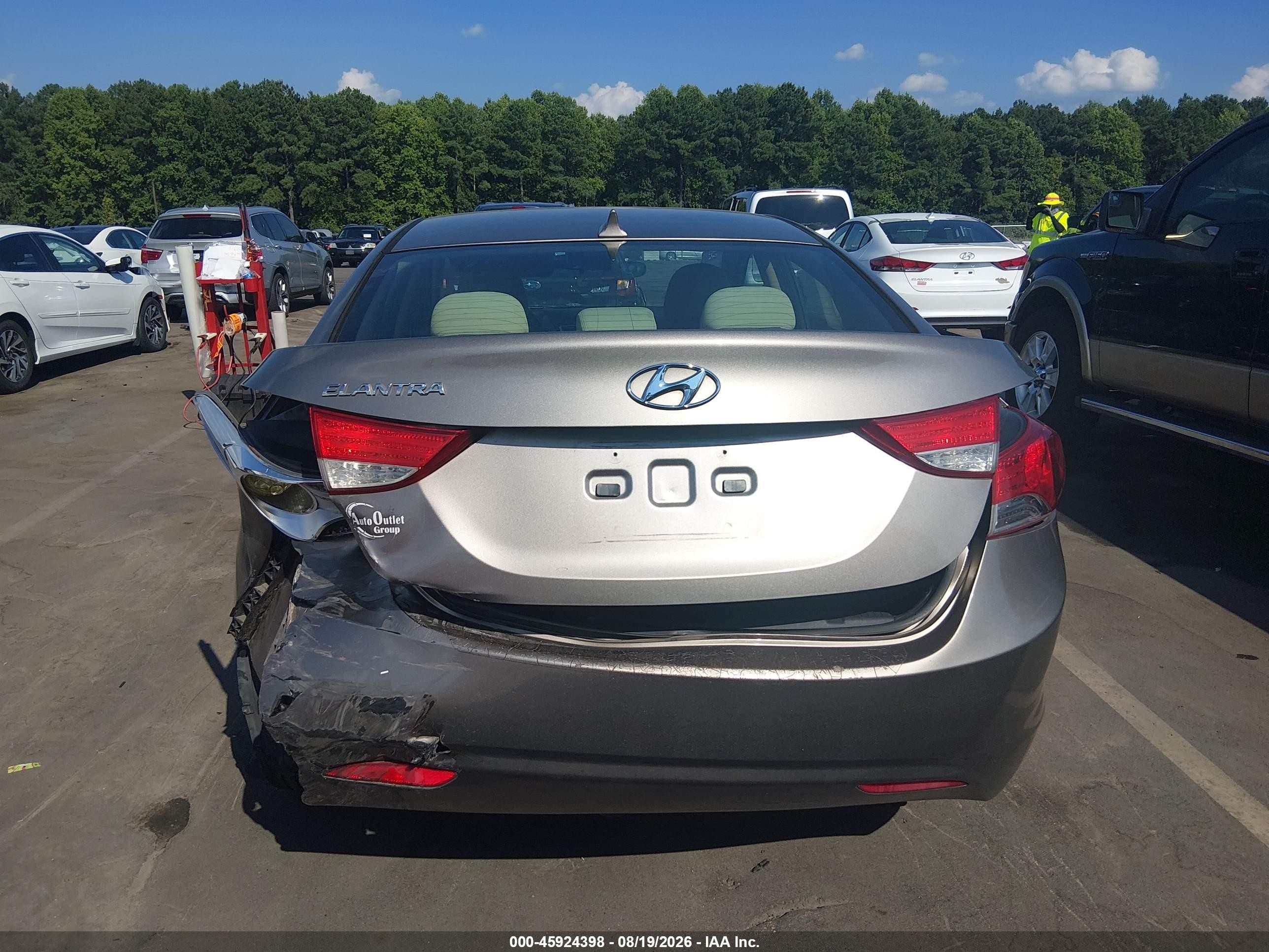 2012 Hyundai Elantra Gls Gray vin: 5NPDH4AE3CH148971