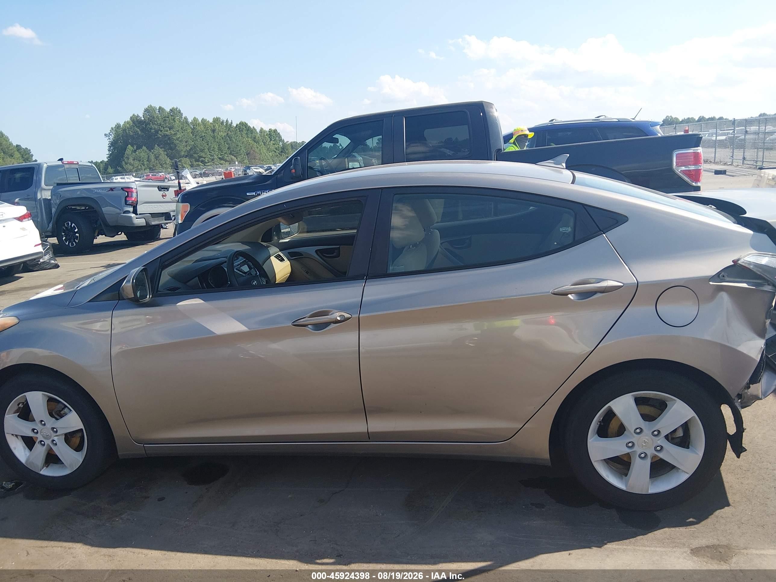 2012 Hyundai Elantra Gls Gray vin: 5NPDH4AE3CH148971