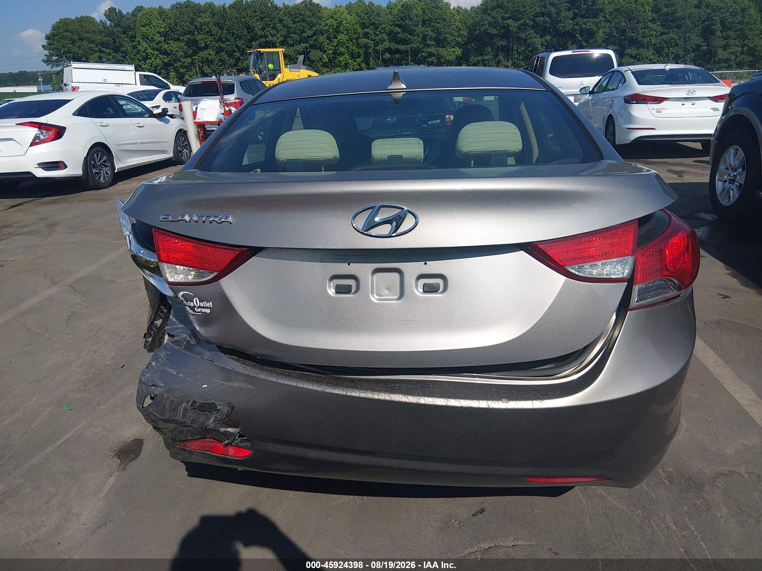 2012 Hyundai Elantra Gls Gray vin: 5NPDH4AE3CH148971