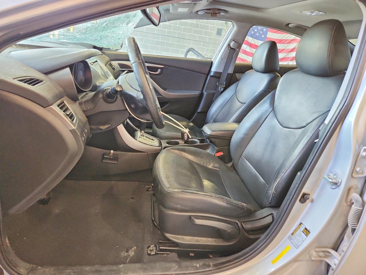 2012 Hyundai Elantra Limited Серебряный vin: 5NPDH4AE3CH149991