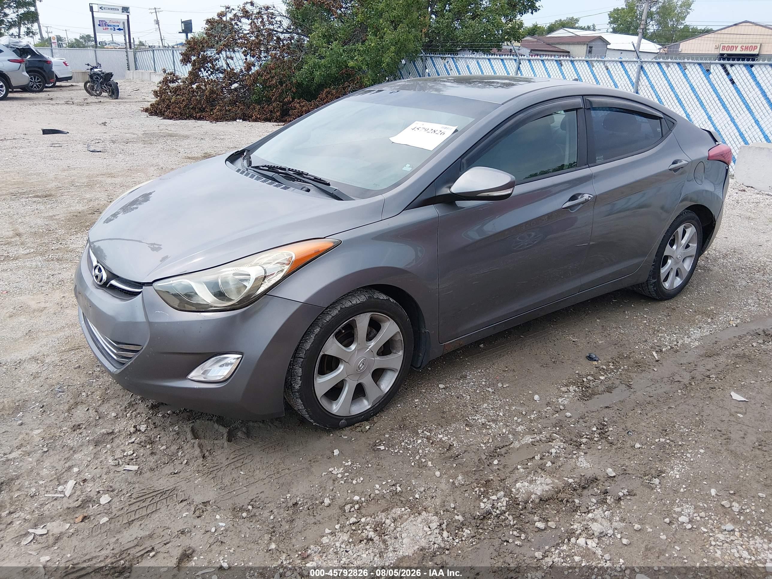 2012 Hyundai Elantra Limited Silver vin: 5NPDH4AE3CH151160
