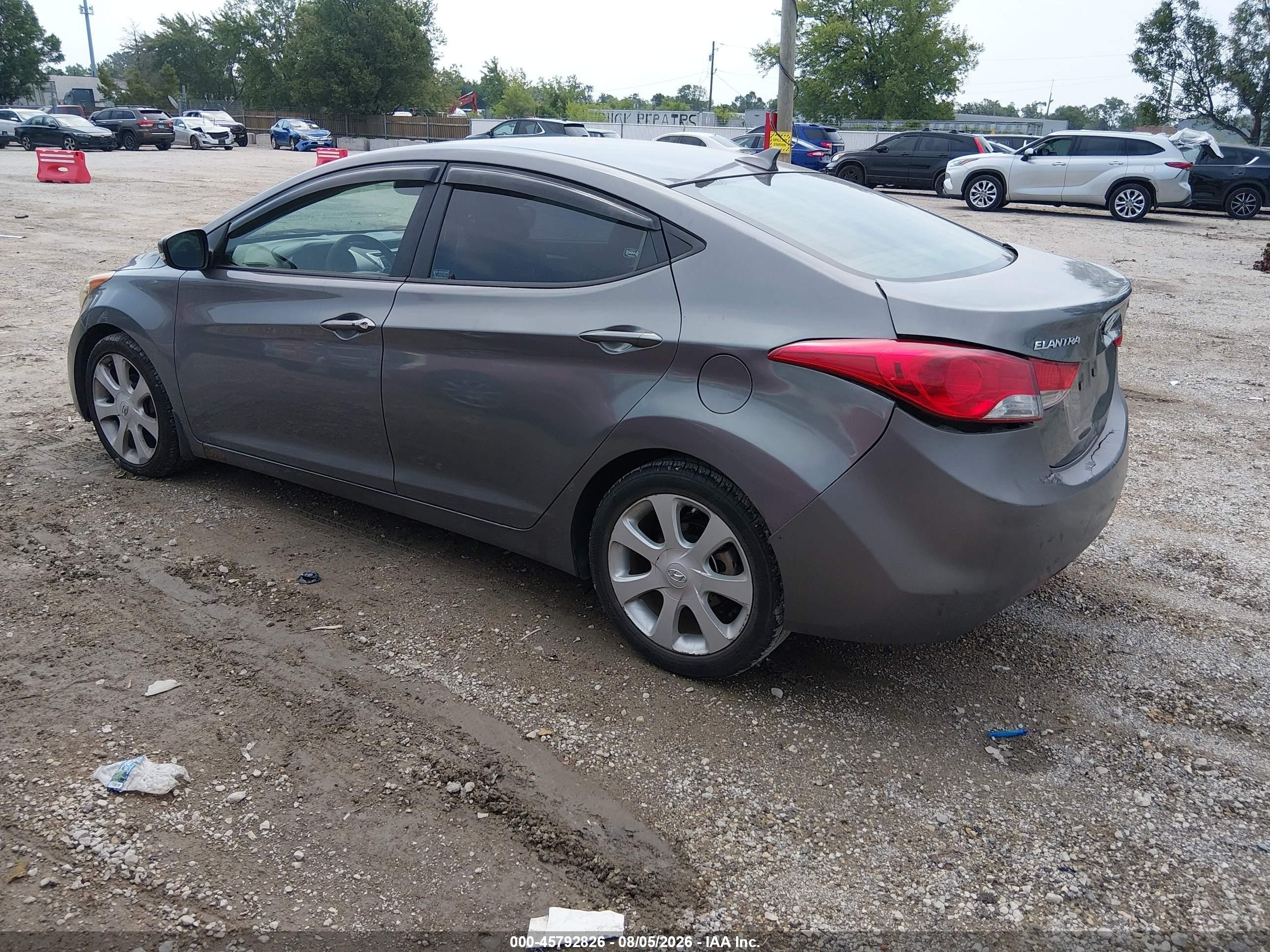2012 Hyundai Elantra Limited Silver vin: 5NPDH4AE3CH151160