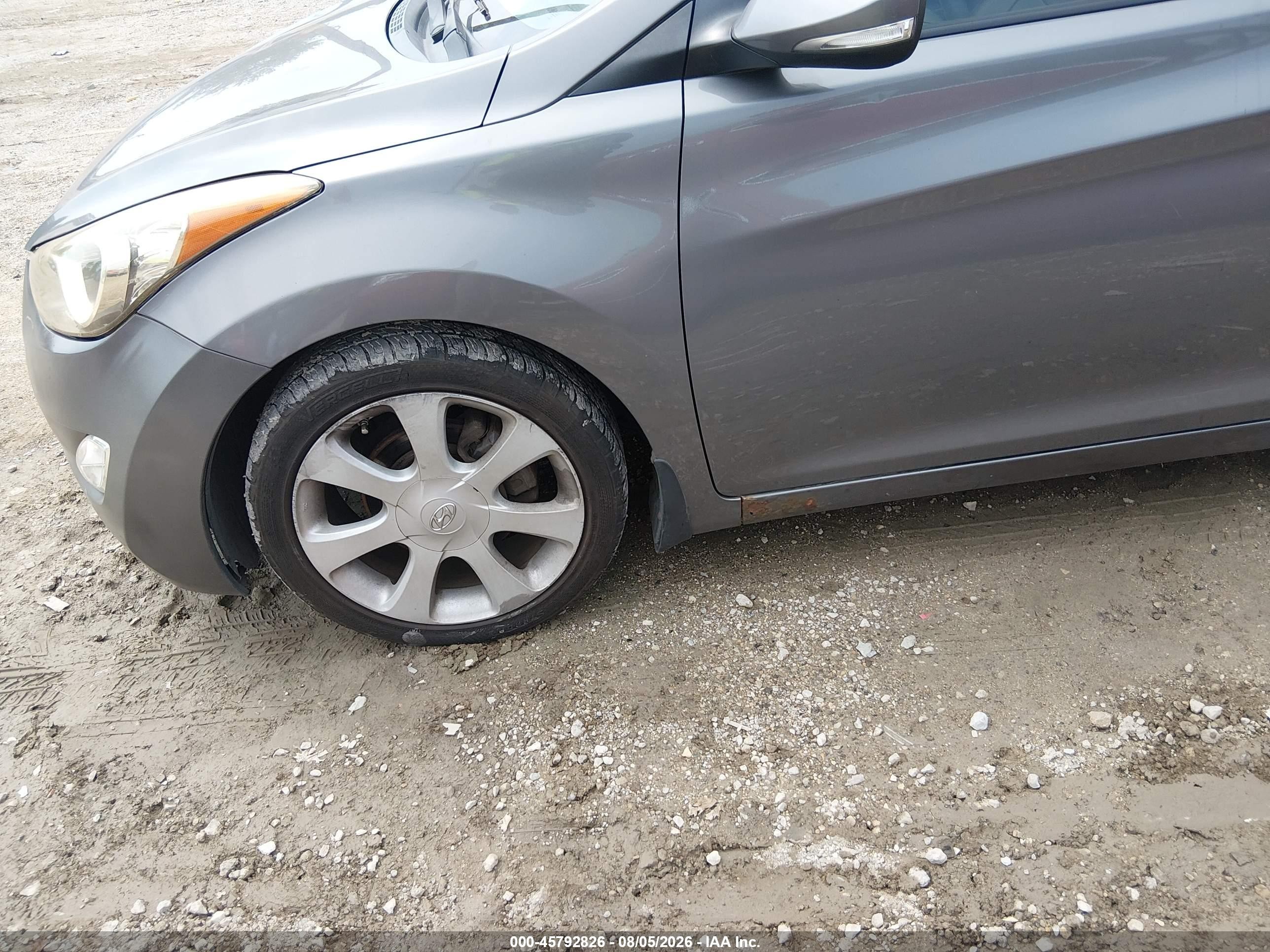 2012 Hyundai Elantra Limited Silver vin: 5NPDH4AE3CH151160